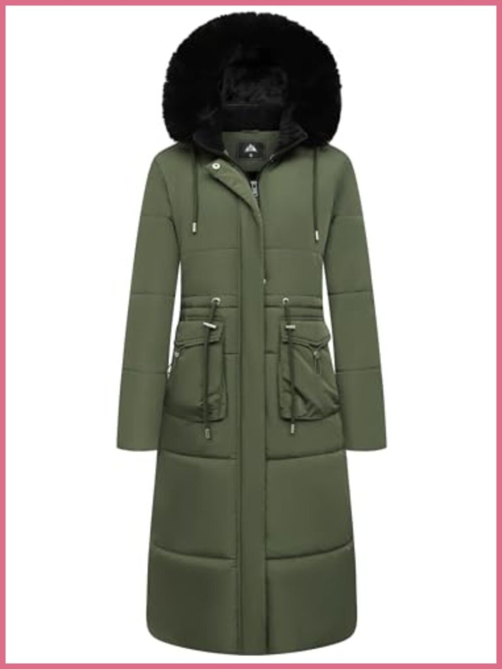 Women's Long Winter Puffer Coat Waterproof Warm Maxi Down Jacket
